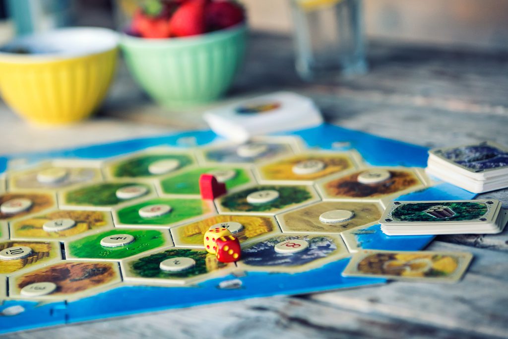 Board Game in a safari tent